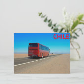 Atacama-Bus, Chile-Karte (Stehend Vorderseite)