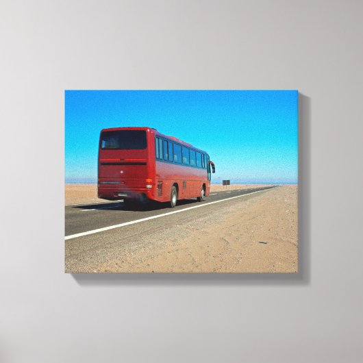 Atacama-Bus, Chile Leinwanddruck (Vorderseite)