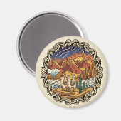 Atacama Desert Chile Magnet (Vorderseite/Rückseite)