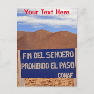 Atacama-Geoglyphen, Chile anpassbar Postkarte
