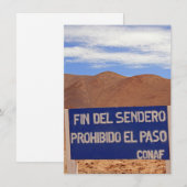 Atacama-Geoglyphen, Chile-Karte (Vorne/Hinten)