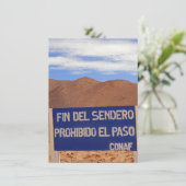 Atacama-Geoglyphen, Chile-Karte (Stehend Vorderseite)