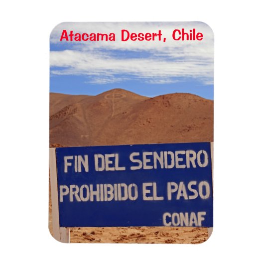 Atacama Geoglyphen, Chile Magnet (Vertikal)
