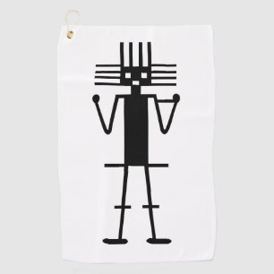 atacama-Riese Geogliph-Symbol antiken nazca peru a Golfhandtuch