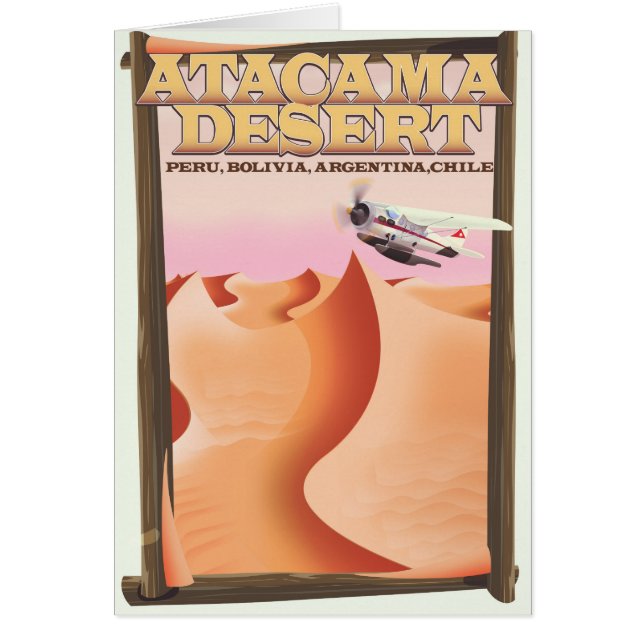Atacama Wüste Adventure Reiseplakat. (Vorne)