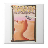 Atacama Wüste Adventure Reiseplakat. Fliese (Vorderseite)