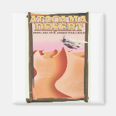 Atacama Wüste Adventure Reiseplakat. Magnet (Vorne)