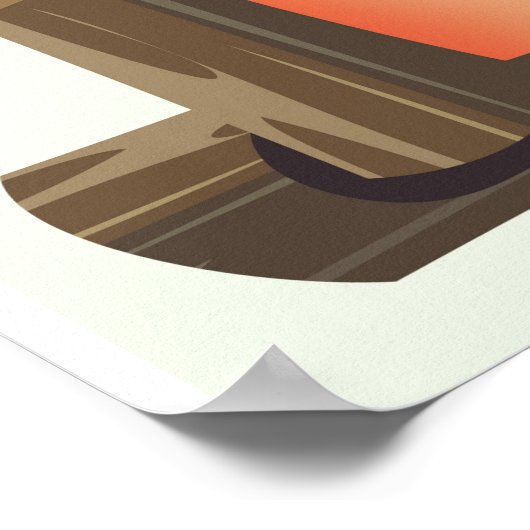 Atacama Wüste Adventure Reiseplakat. Poster (Ecke)