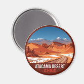 Atacama-Wüste Chile Magnet (Vorderseite/Rückseite)