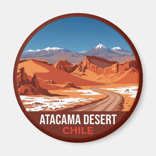Atacama-Wüste Chile Magnet (Vorne)