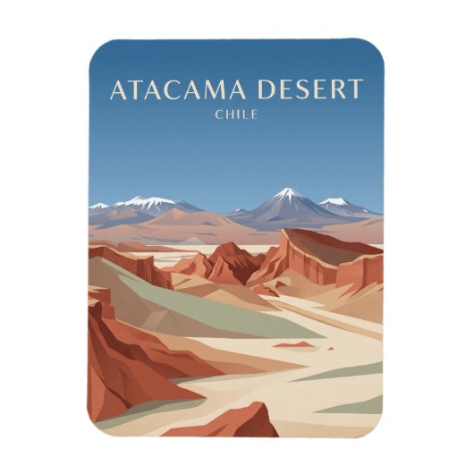 Atacama-Wüste Chile Magnet (Vertikal)