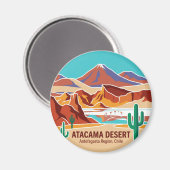 Atacama-Wüste Chile Magnet (Vorderseite/Rückseite)
