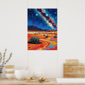 Atacama-Wüste, Chile - Milchstraße Wonder Poster (Küche)