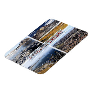Atacama-Wüste - Chile - Mosaik - Magnet