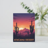 Atacama-Wüste-Chile Postkarte (Stehend Vorderseite)