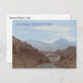 Atacama Wüste, Chile Postkarte (Vorne/Hinten)