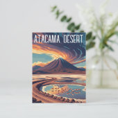 Atacama-Wüste-Chile Postkarte (Stehend Vorderseite)
