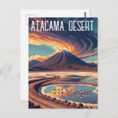 Atacama-Wüste-Chile Postkarte (Vorne/Hinten)