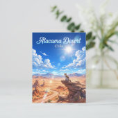 Atacama-Wüste Chile Postkarte (Stehend Vorderseite)