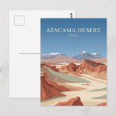 Atacama-Wüste Chile Postkarte (Vorne/Hinten)