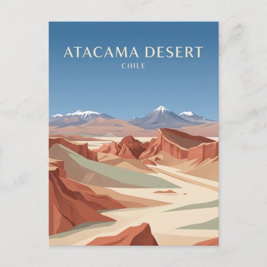 Atacama-Wüste Chile Postkarte (Vorderseite)