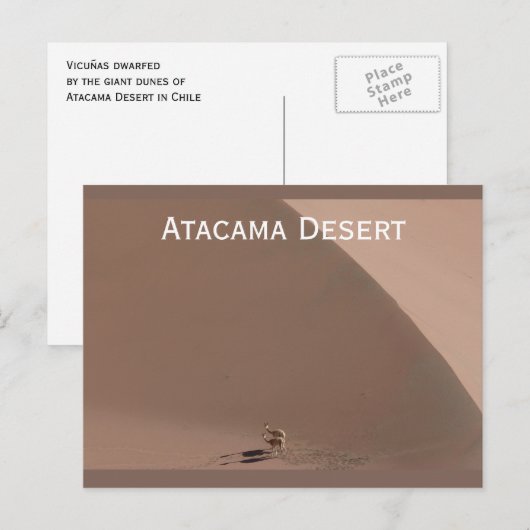 Atacama Wüste, Chile Postkarte (Vorne/Hinten)