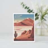 Atacama Wüste Chile Vintag Postkarte (Stehend Vorderseite)
