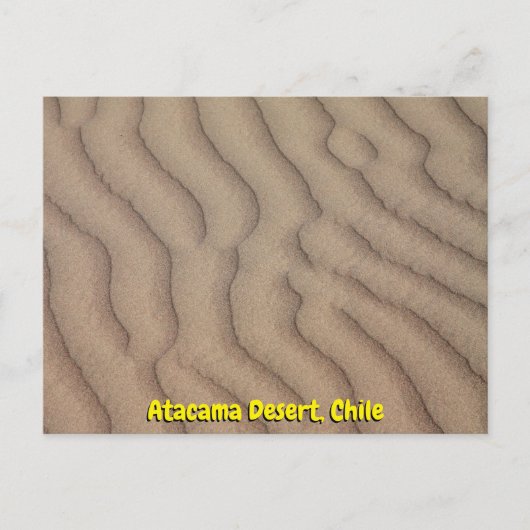 Atacama-Wüste Postkarte (Vorderseite)