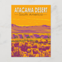 Atacama Wüste Sunset Südamerika Reisen Vintag