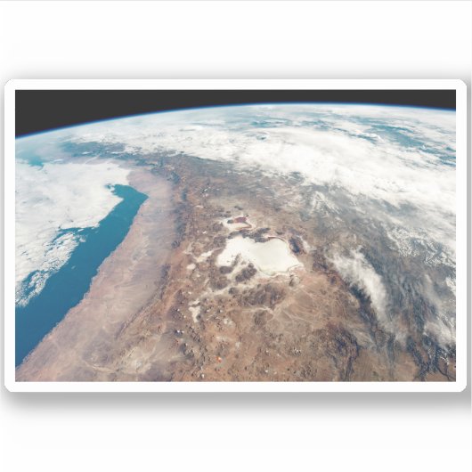 Atacama Wüste und Salzfladen in den Anden Aufkleber (Vorderseite)