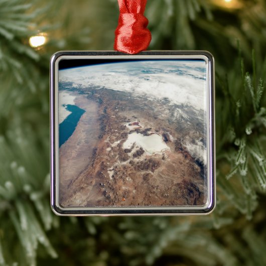 Atacama Wüste und Salzfladen in den Anden Ornament Aus Metall (Baum)
