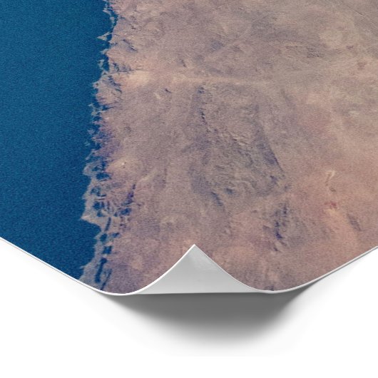 Atacama Wüste und Salzfladen in den Anden Poster (Ecke)