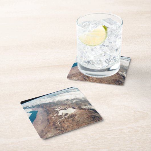 Atacama Wüste und Salzfladen in den Anden Rechteckiger Pappuntersetzer (Vor Ort)