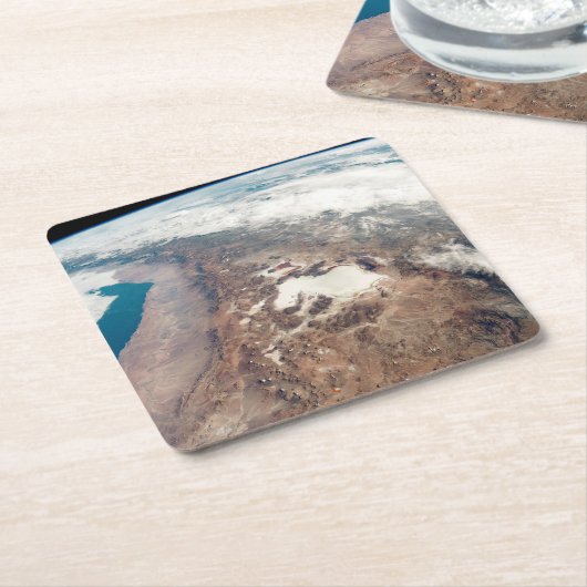 Atacama Wüste und Salzfladen in den Anden Rechteckiger Pappuntersetzer (angewinkelt)