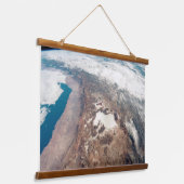 Atacama Wüste und Salzfladen in den Anden Wandteppich Mit Holzrahmen (Gewinkelt)