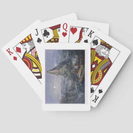 Ataraipu oder der Felsen des Teufels, 'von den Spielkarten (Rückseite)