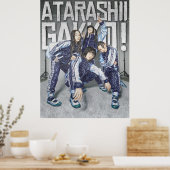 Atarashii Gakko Inspirierte Illustration Poster (Küche)