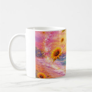 Atardecer de Paz Infinita: Girasoles Mágicos  Kaffeetasse