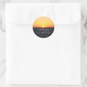 Atardecer Runder Aufkleber (Tasche)