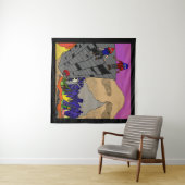 ATARI+MARI Album Art, No Title Wandteppich (Beispiel (Horizontal))