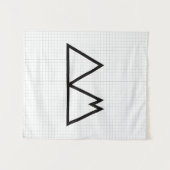 Atari+Mari Einfaches Gewebe Wandteppich (Vorderseite (Horizontal))
