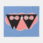 ATARI+MARI-Logo Fleecedecke (Vorderseite (Horizontal))