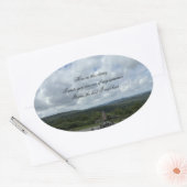 Atari*s Skyline Ovaler Aufkleber (Umschlag)