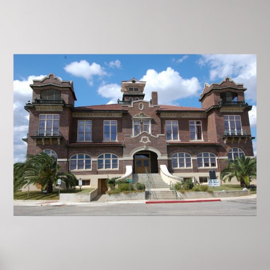 Atascosa Landkreis Courthouse, Jourdandon, Texas Poster (Vorne)