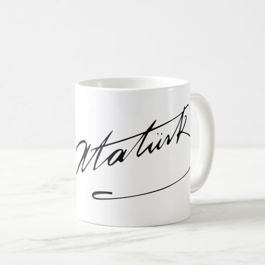 Ataturk Kaffeetasse (VorderseiteRechts)