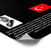 Ataturk - On Turkey and Int'l Society Poster (Ecke)