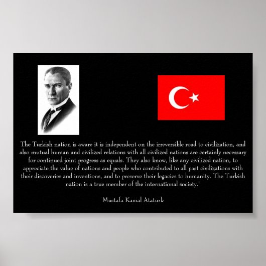 Ataturk - On Turkey and Int'l Society Poster (Vorne)