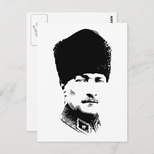 Ataturk Postkarte (Vorne/Hinten)