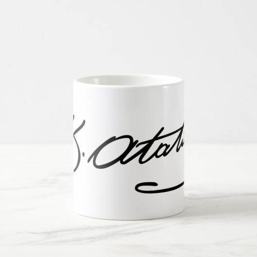 Ataturk Zeichen-Schale Kaffeetasse (Mittel)