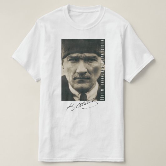 Atatürk Zitat  T-Shirt (Design vorne)